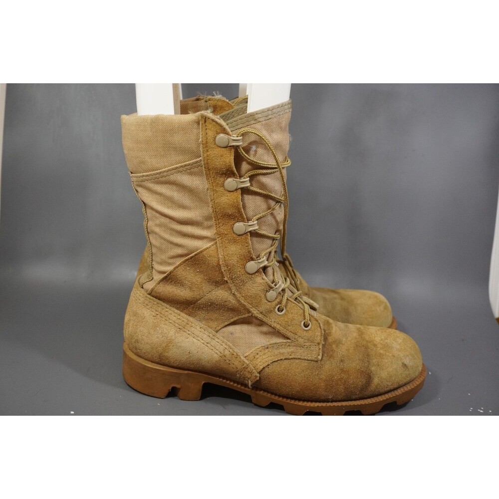 Vintage 1993 US Military Desert Combat Boots Panama Sole Wellco 6W August 1993